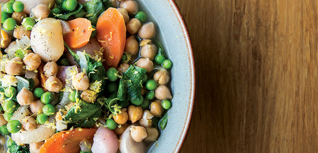 Lemony Early Spring Chickpea Stew