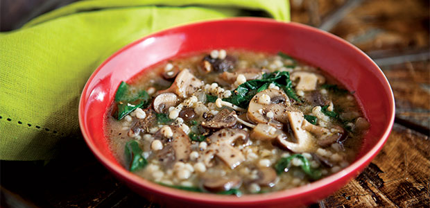 Healthy Soup Recipes-Mushroom and Barley Soup