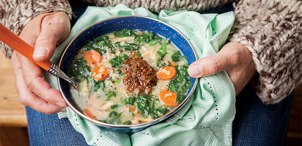 Healthy Soup Recipes-Tri-coloured Quinoa Chowder