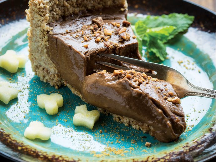 Sweet Pumpkin Recipes-Vegan Chocolate Pumpkin Silk Pie