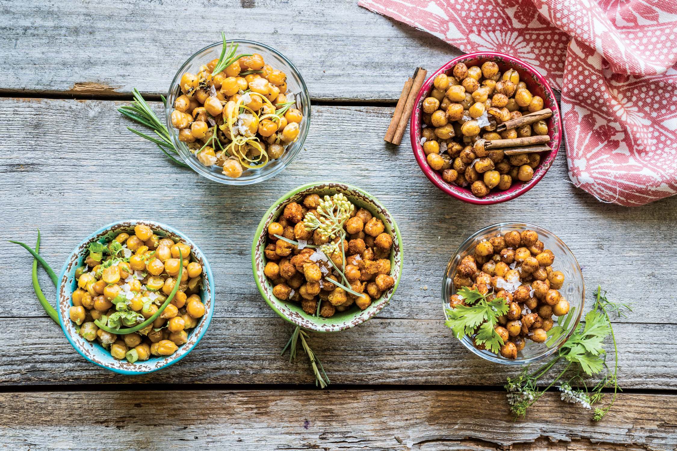 Roasted Chickpeas Five Ways