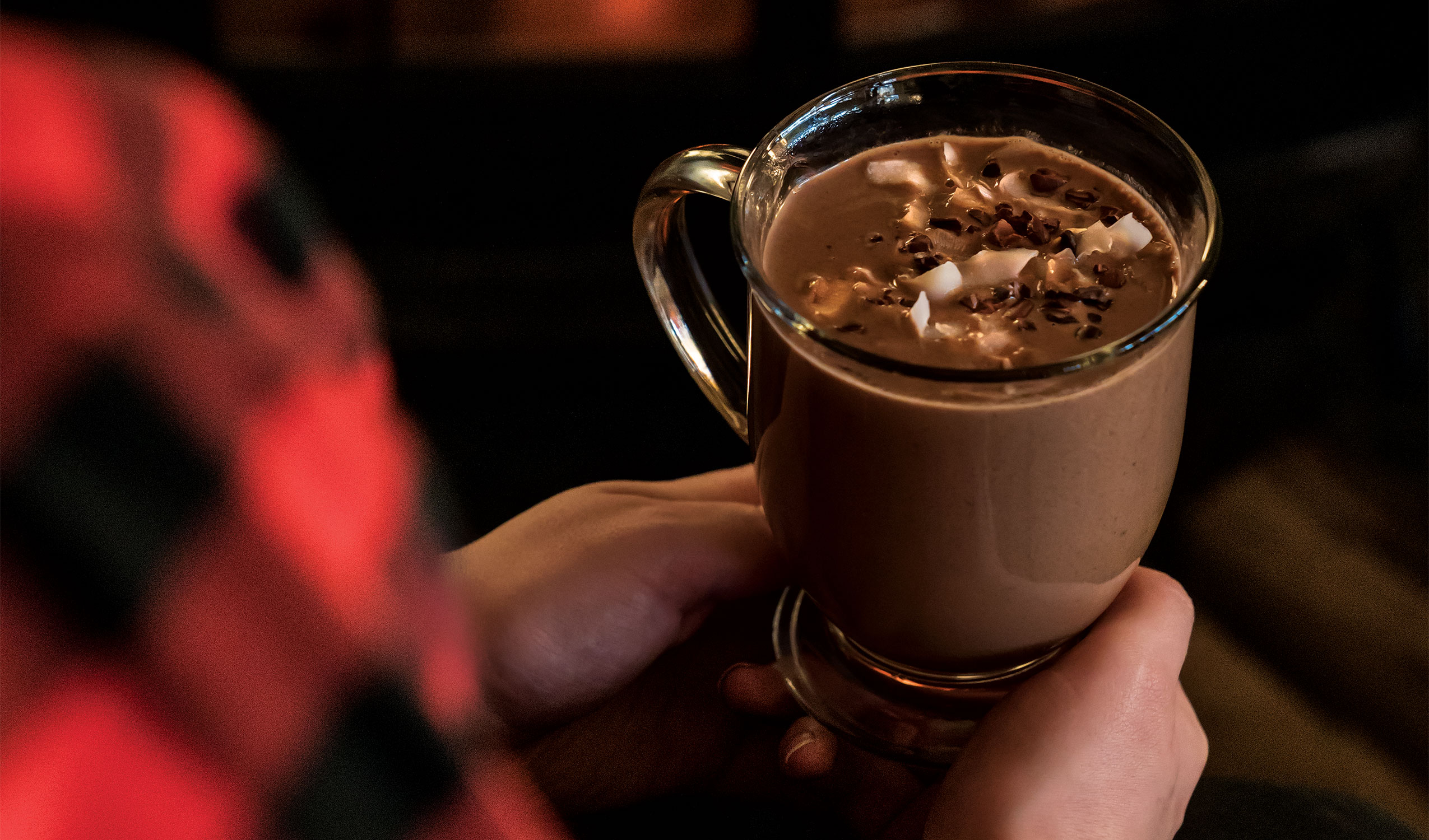 Coconut Black Forest Hot Chocolate