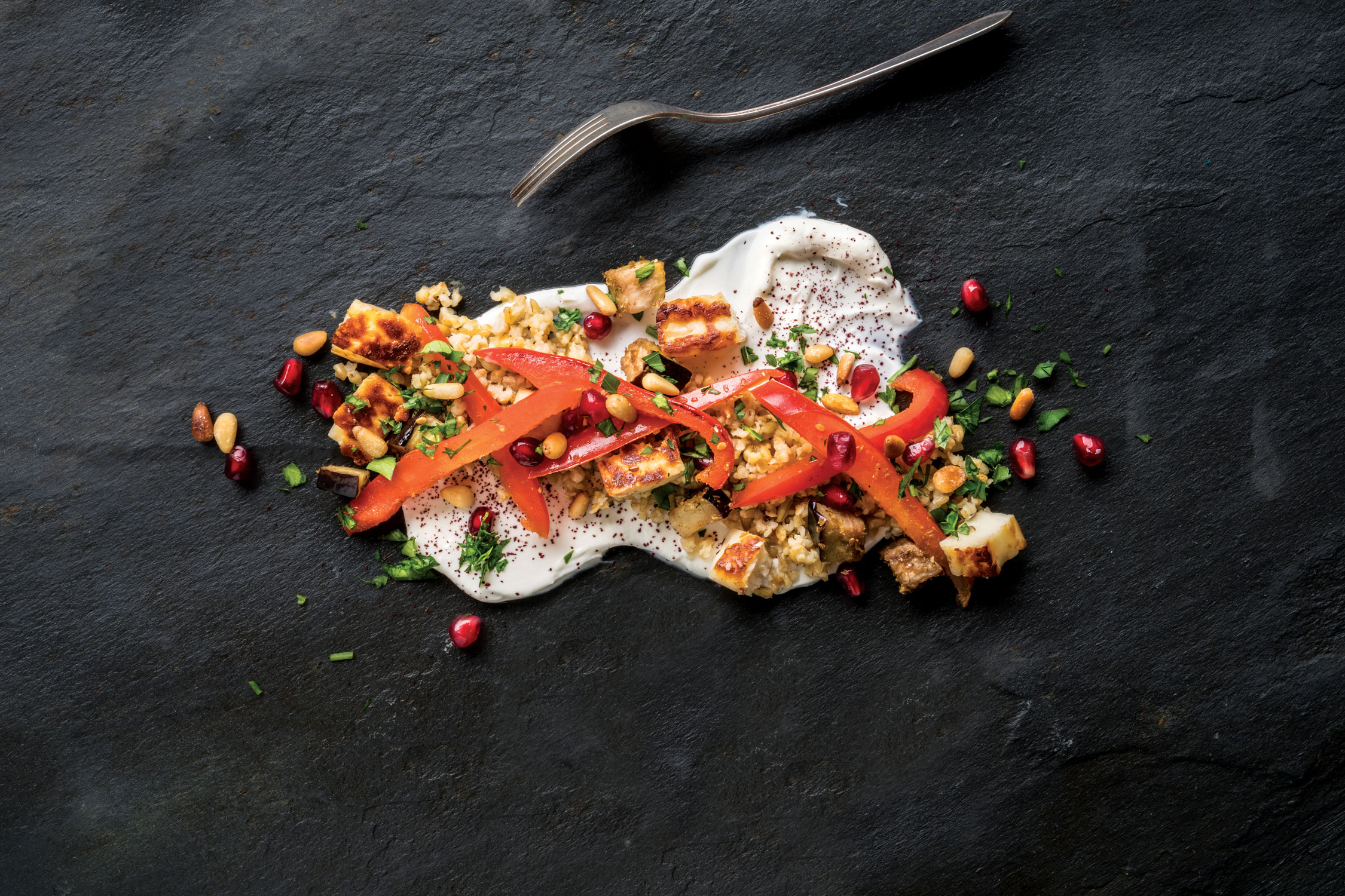 Halloumi Eggplant Stir-Fry