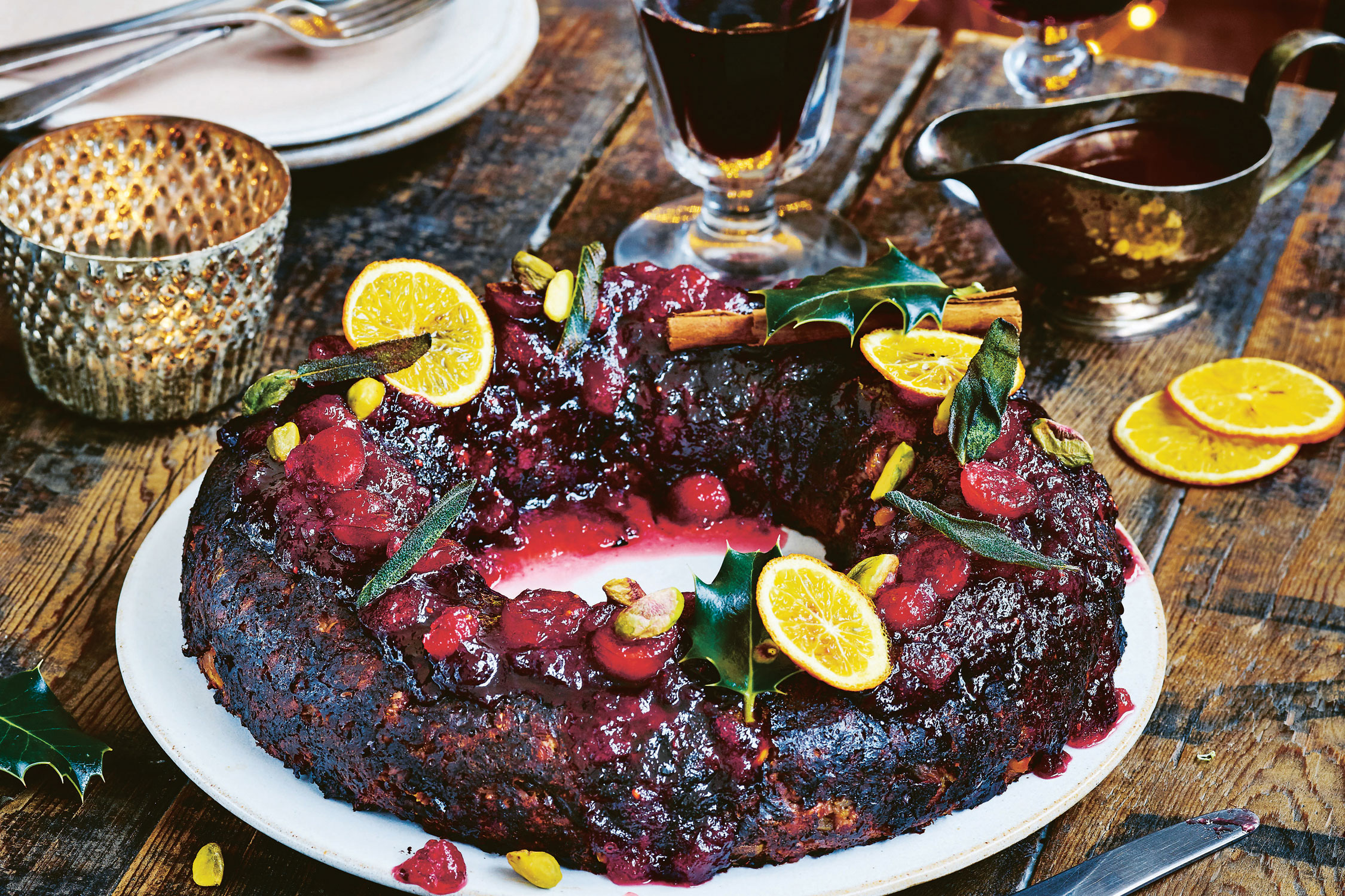 Festive Nut Roast Wreath