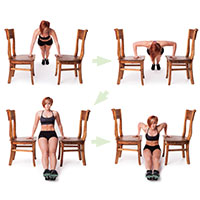 Trapeze Push-up Dips