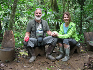Tom and Terry Newmark in nature's classroom