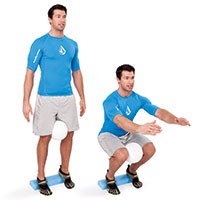 Ball Squeeze Toe Squat