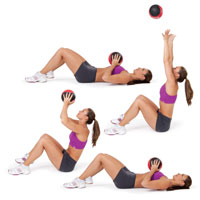 Sit-ups toss