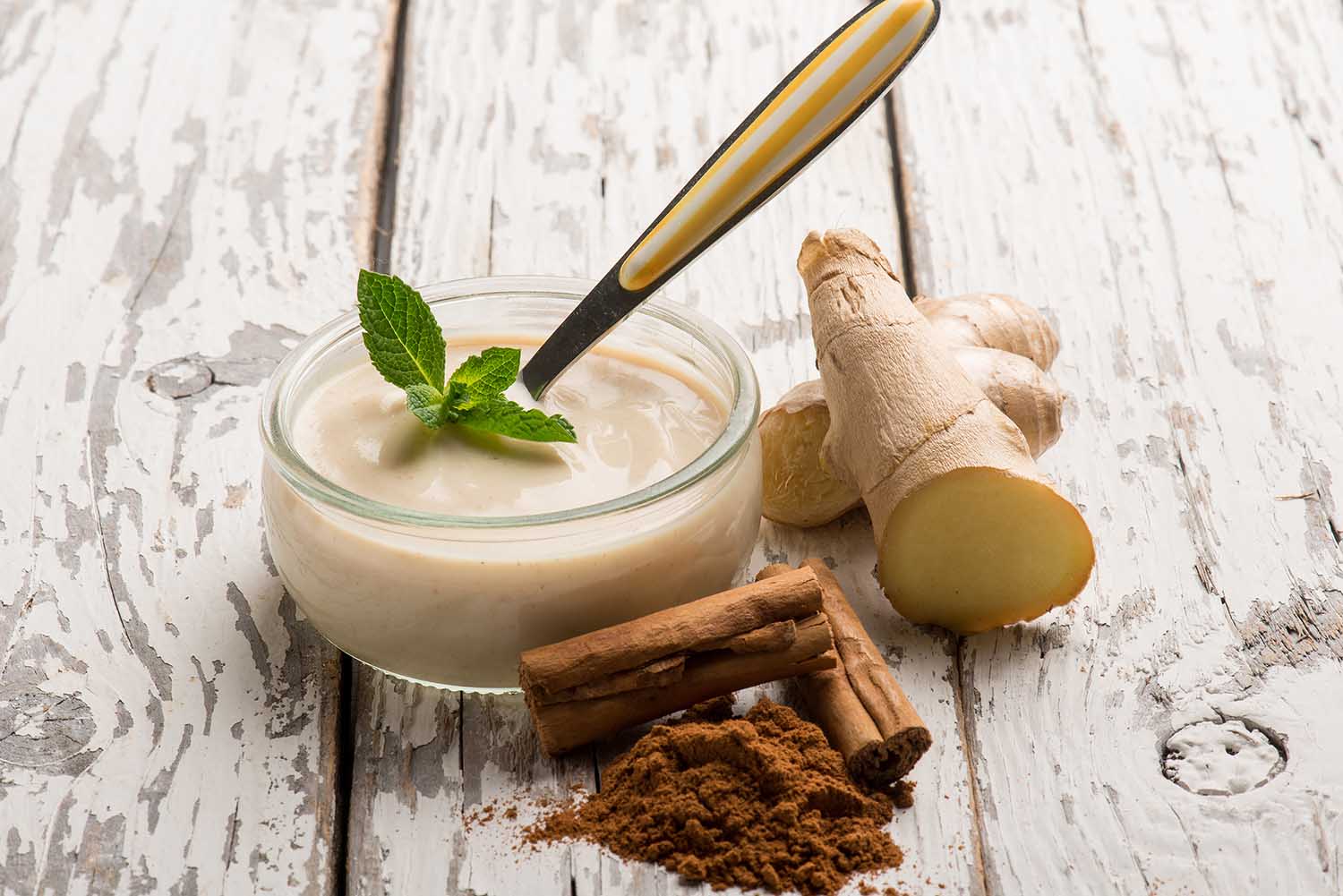 cinnamon and ginger yogurt