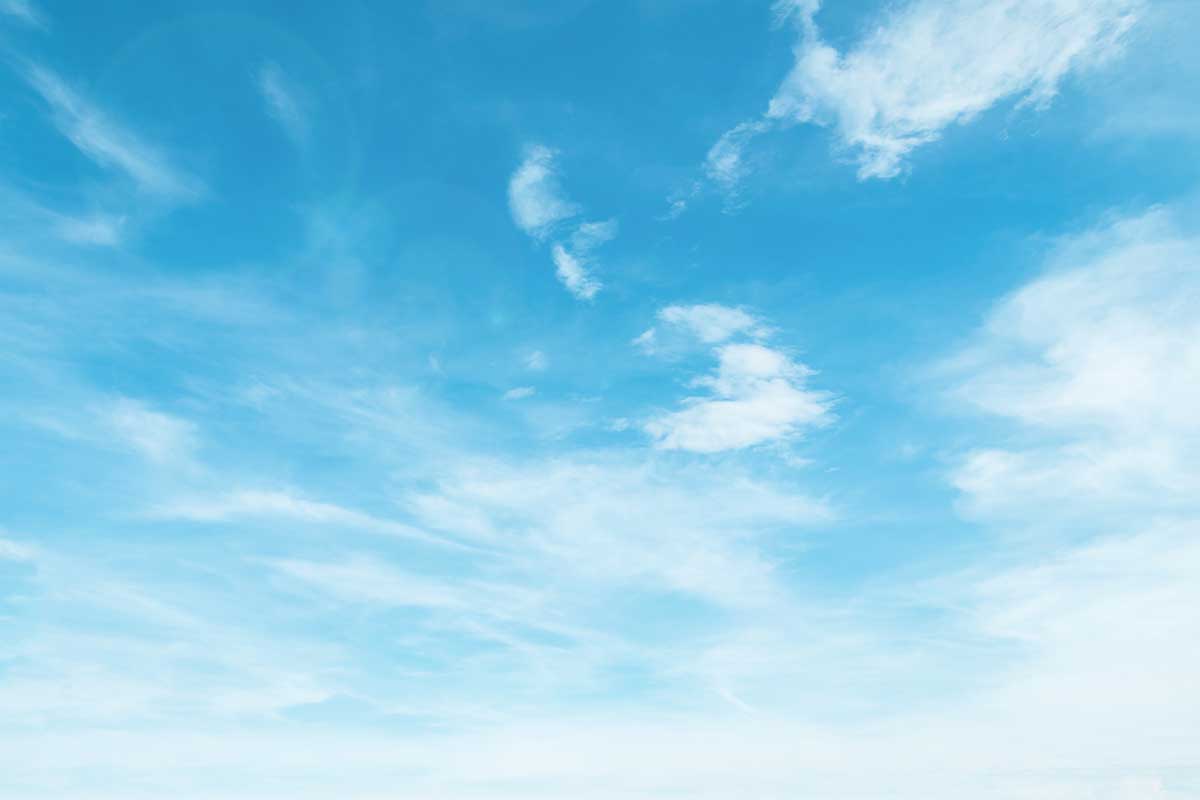 Photo of a blue sky