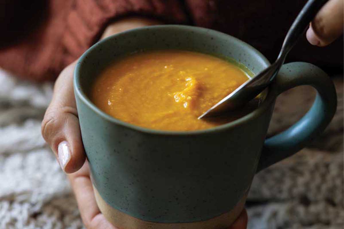 Ginger miso carrot soup