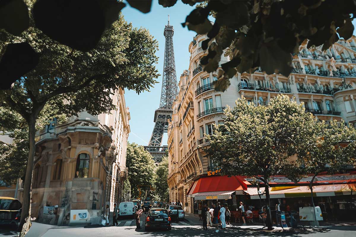 The city streets of Paris