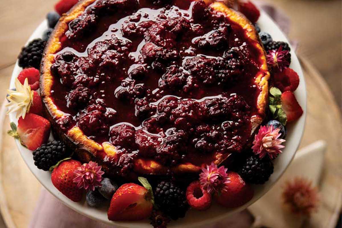 Lemon cheesecake with cottage cheese