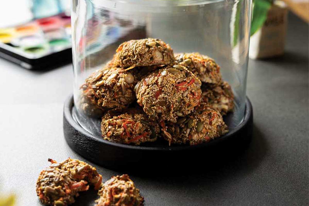 Seed cakes with cottage cheese